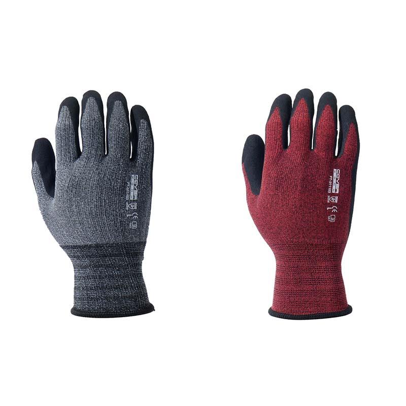 天然ゴム手袋 天然ゴム背抜きUFC一層 3双組 FT-311103-3P タッチパネル対応 手袋 ゴム手袋 背抜き 作業用 カヴァーワーク D | 