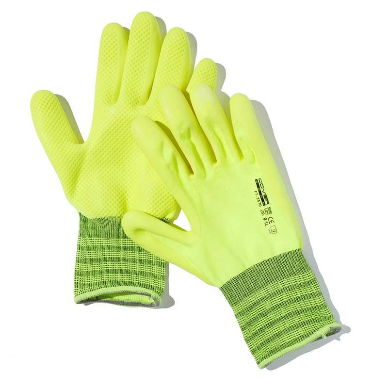 天然ゴム手袋 カラーグリップ FT-3370 手袋 ゴム手袋 背抜き 作業用 カヴァーワーク D |  | 03