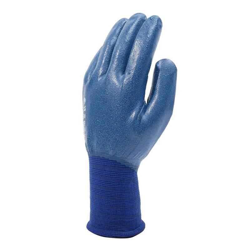 天然ゴム手袋 ラバーグローブ フレックスソフトカバーリングコート FT-331100 ネイビー 手袋 ゴム手袋 すべり止め 作業用 カヴァーワーク D | 
