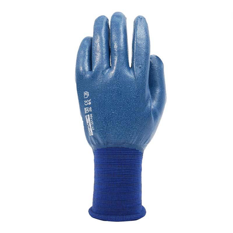 天然ゴム手袋 ラバーグローブ フレックスソフトカバーリングコート FT-331100 ネイビー 手袋 ゴム手袋 すべり止め 作業用 カヴァーワーク D |  | 01