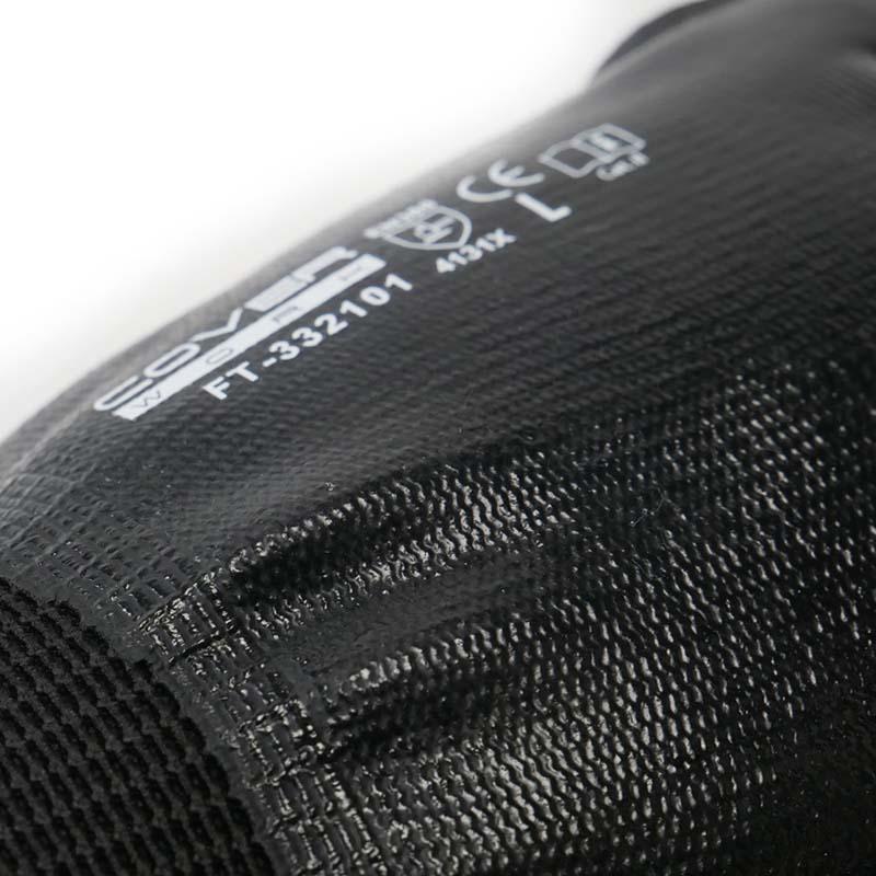 ニトリルゴム手袋 ニトリルカバーリングコート手袋UFC二層 13G特殊紡糸ポリエステル FT-332101 黒 手袋 ニトリル ゴム手袋 防水 作業用 カヴァーワーク D |  | 02