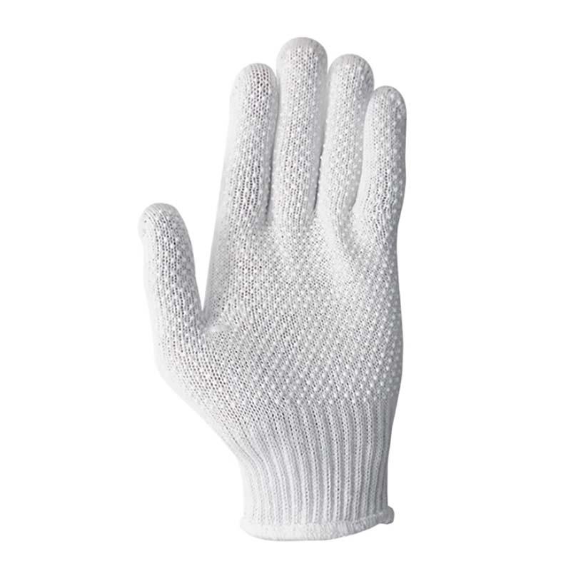 軍手 やわらか軍手 すべり止め付 FT-3104-1P 白 綿 手袋 滑り止め 作業用 下履き用 カヴァーワーク D | 