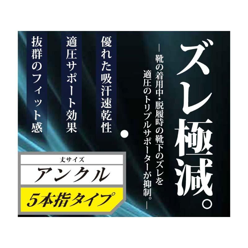 靴下 クールマックスソックス ショート丈 5本指タイプ 2足組 FT-2116 フリーサイズ アンクル丈 機能性 快適 ソックス カヴァーワーク D |  | 02