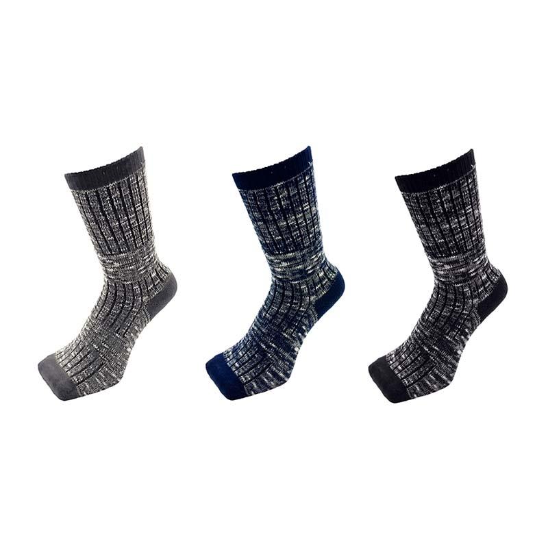 靴下 杢柄カラーソックス 履き心地にこだわった純綿ソックス レギュラー丈 2足組 FT-1118 フリーサイズ ソックス カヴァーワーク D | 