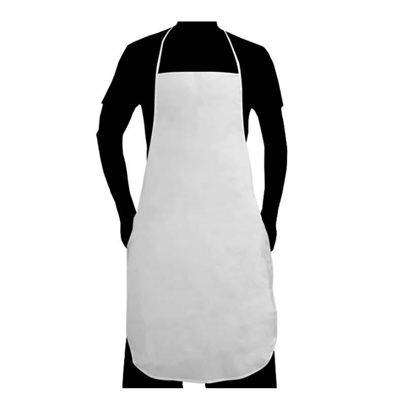 エプロン 不織布エプロン 2枚入 FT-903 フリーサイズ 白 使い捨て 使い切り 作業服 作業着 衛生用品 防水 カヴァーワーク D | 