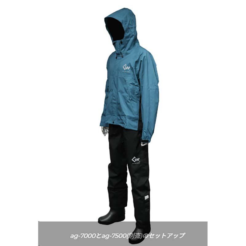 レインウェア ムーブレイン ストレッチ レインパーカー AG-7000 雨具 フーディー コンパクト 収納袋付 キャンプ アウトドア カヴァーワーク D |  | 08