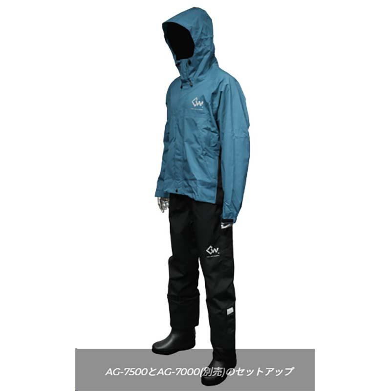 レインウェア ムーブレイン ストレッチ レインパンツ AG-7500 黒 雨具 ズボン パンツ コンパクト 収納袋付 キャンプ アウトドア カヴァーワーク D |  | 08