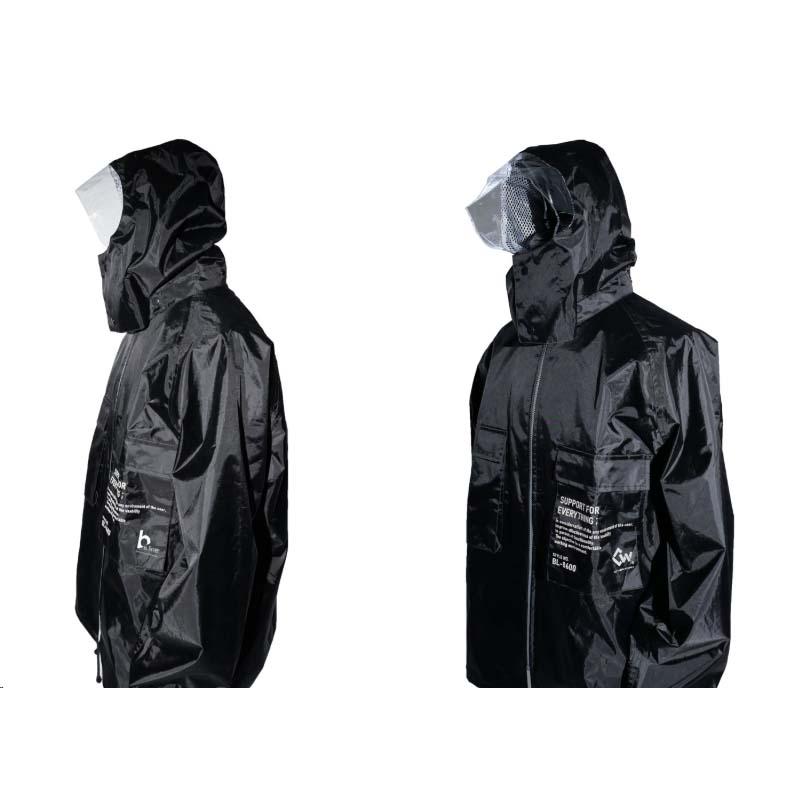 レインウェア PVCビッグポケットレインスーツ BL-8600 雨具 上下セット コンパクト 収納袋付 キャンプ アウトドア カヴァーワーク D |  | 02