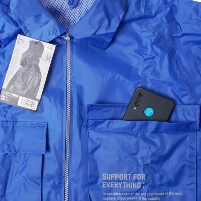 レインウェア PVCビッグポケットレインスーツ BL-8600 雨具 上下セット コンパクト 収納袋付 キャンプ アウトドア カヴァーワーク D |  | 06