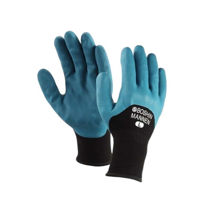 防振手袋 防振万年 #820 マリンブルー 手袋 振動作業用 振動カット 草刈り作業 丸五 高KD | 