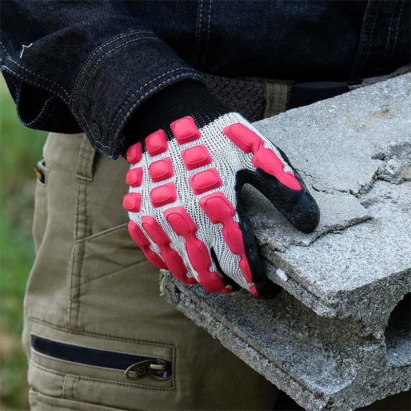 手甲保護手袋 まもるくん #910 ブラック 手袋 保護手袋 土木 運搬 倉庫作業 丸五 高KD |  | 04