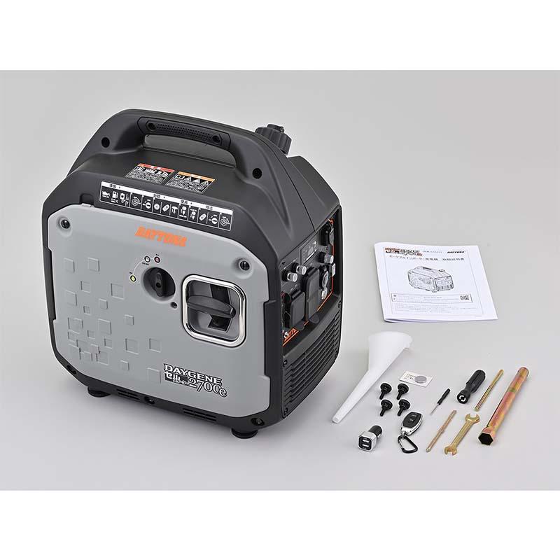デイジェネ 2700e デイトナ 2700VA 静音型 インバーター 発電機 55642 セルスターター DAYGENE2700e DAYTONA シBD |  | 01