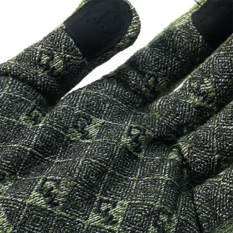 手袋 アクリルパイル起毛手袋 シリコンすべり止め FT-374411 緑 防寒手袋 軍手 保温 作業用 カヴァーワーク D |  | 02