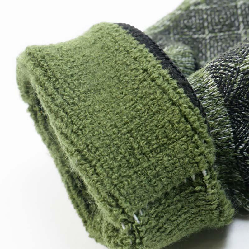 手袋 アクリルパイル起毛手袋 シリコンすべり止め FT-374411 緑 防寒手袋 軍手 保温 作業用 カヴァーワーク D |  | 03