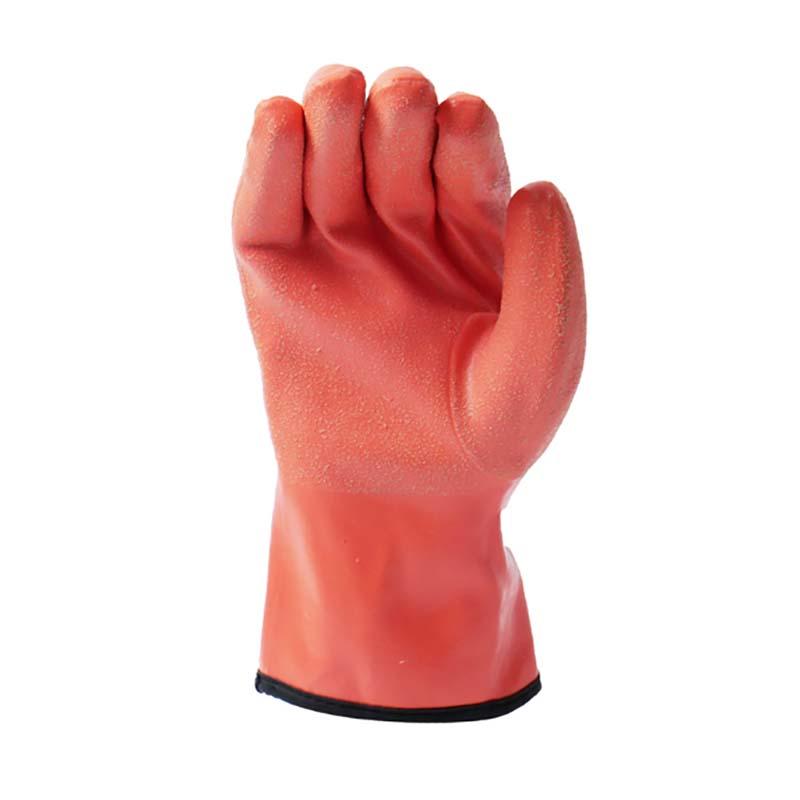 手袋 二重防寒天然ゴムフルコート FT-331935 オレンジ 防寒手袋 ゴム手袋 保温 作業用 カヴァーワーク D |  | 01