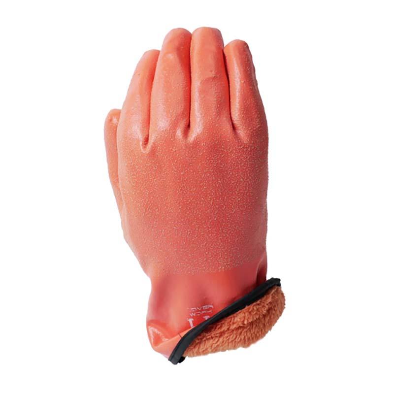 手袋 二重防寒天然ゴムフルコート FT-331935 オレンジ 防寒手袋 ゴム手袋 保温 作業用 カヴァーワーク D |  | 02