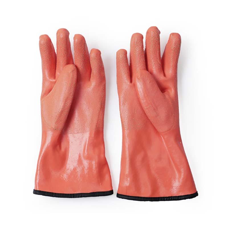 手袋 二重防寒天然ゴムフルコート FT-331935 オレンジ 防寒手袋 ゴム手袋 保温 作業用 カヴァーワーク D |  | 03