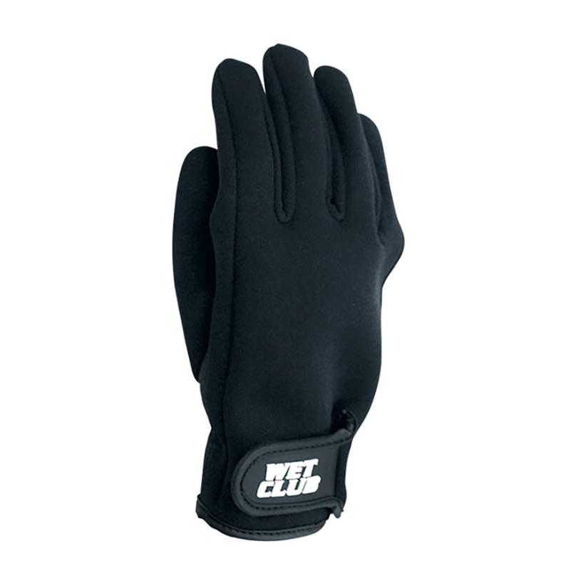 手袋 ウェットクラブ クロロプレン 2.5mm グローブ ベルト付 FT-3502 黒 グローブ 防寒手袋 保温 作業用 カヴァーワーク D | 