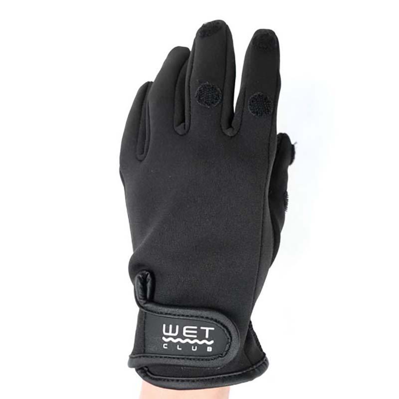 手袋 ウェットクラブ クロロプレン 2.5mm 3本指出し付グローブ FT-356602 黒 グローブ 防寒手袋 保温 作業用 カヴァーワーク D |  | 01