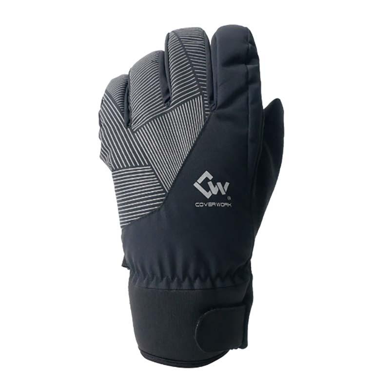 手袋 軽量防水防寒フリースグローブ FT-355411 黒 グローブ 防寒手袋 防水 保温 すべり止め 作業 アウトドア カヴァーワーク D |  | 01