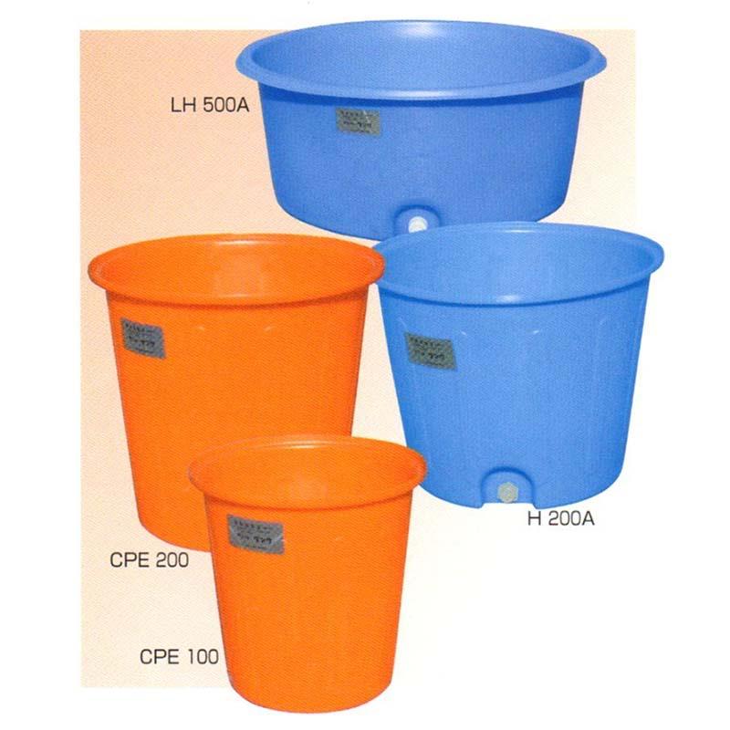 丸型開放容器 500L CPE-500 オレンジ ポリエチレン製 容器 丸型 バケツ モリマーサム樹脂 金T 個人宅配送不可 代引不可 |  | 01