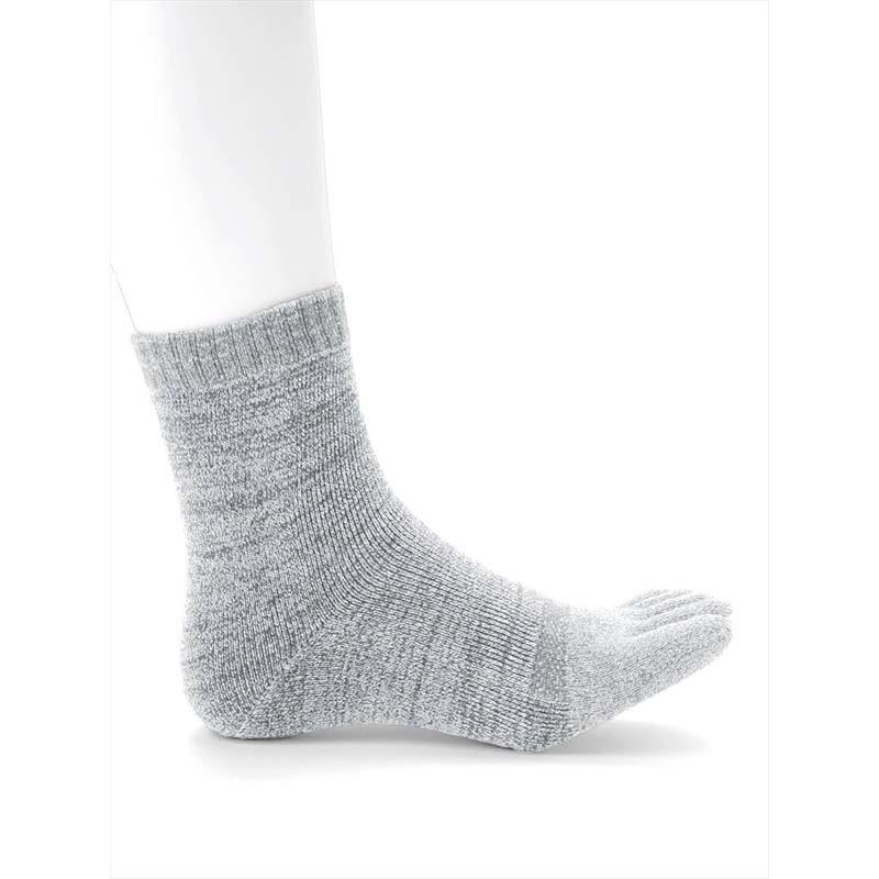 靴下 つま先かかと裏パイル発熱ソックス 5本指 2P FT-2550 メンズ ソックス 防寒 保温 抗菌防臭 冬 アウトドア 除雪 作業 カヴァーワーク D |  | 02