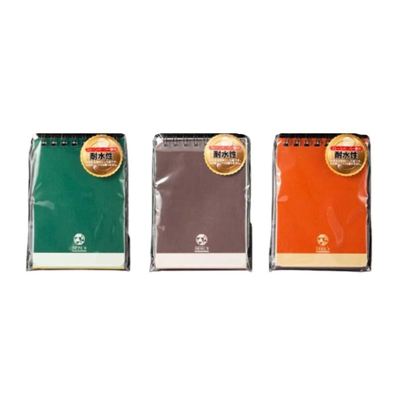 メモ帳 ストーンペーパー下敷き付きメモ帳 A7 MN/YJ 20冊 耐水 オフィス 文具 建築 工事 YKCJapan シB 代引不可 | 