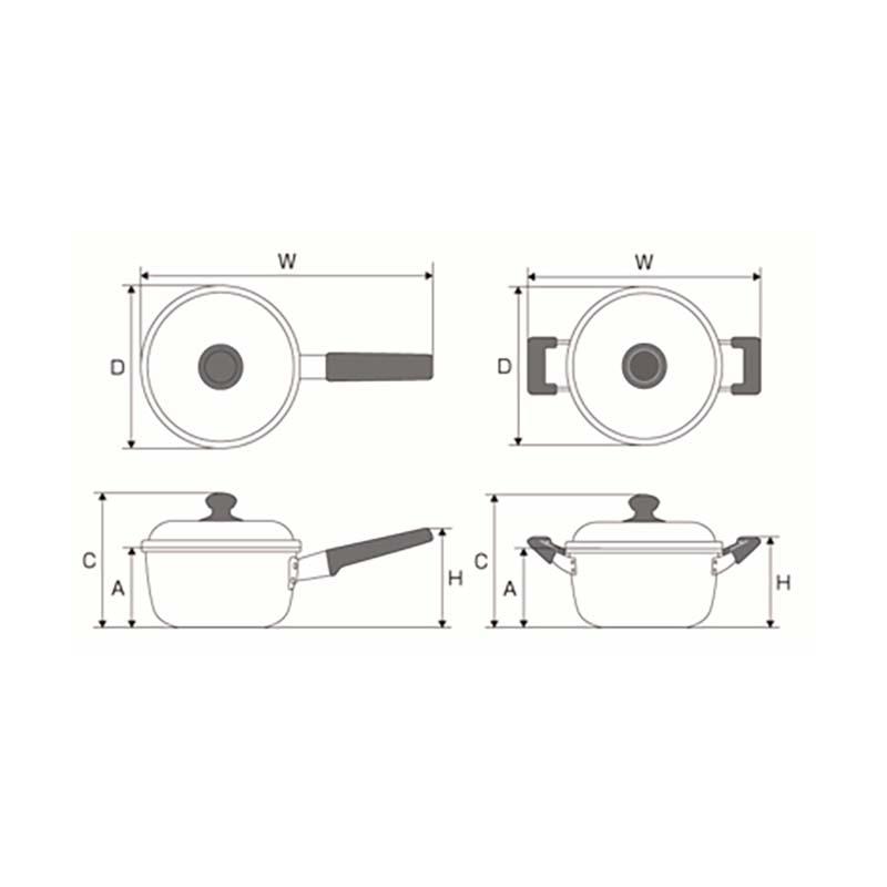 鍋 DX文化鍋 両手鍋 22cm ガス火用 国産 北陸アルミニウム なべ キッチンウェア 調理器具 金TD |  | 01