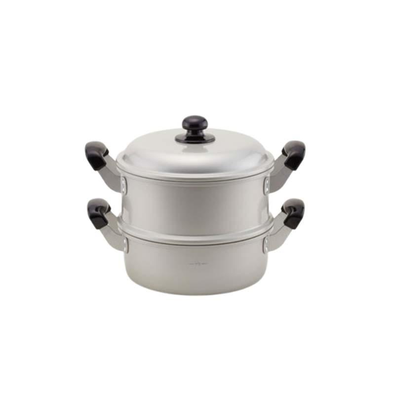 鍋 ゆうげ紀行 蒸し器セット 22cm ガス火用 国産 北陸アルミニウム 蒸し器 せいろ なべ キッチンウェア 調理器具 金TD | 