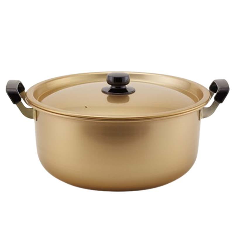 鍋 純しゅう酸味づくし 両手鍋 34cm ガス火用 国産 北陸アルミニウム なべ キッチンウェア 調理器具 金TD | 