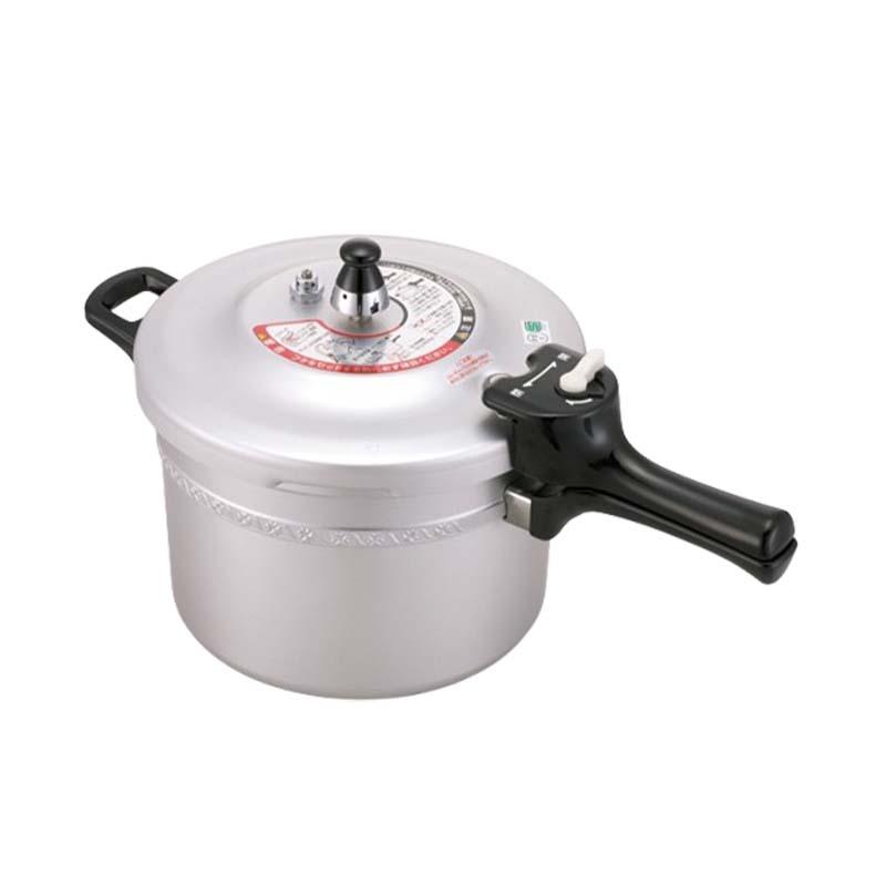 鍋 リブロン 圧力鍋 片手式 5.5L ガス火用 国産 北陸アルミニウム なべ キッチンウェア 調理器具 金TD | 