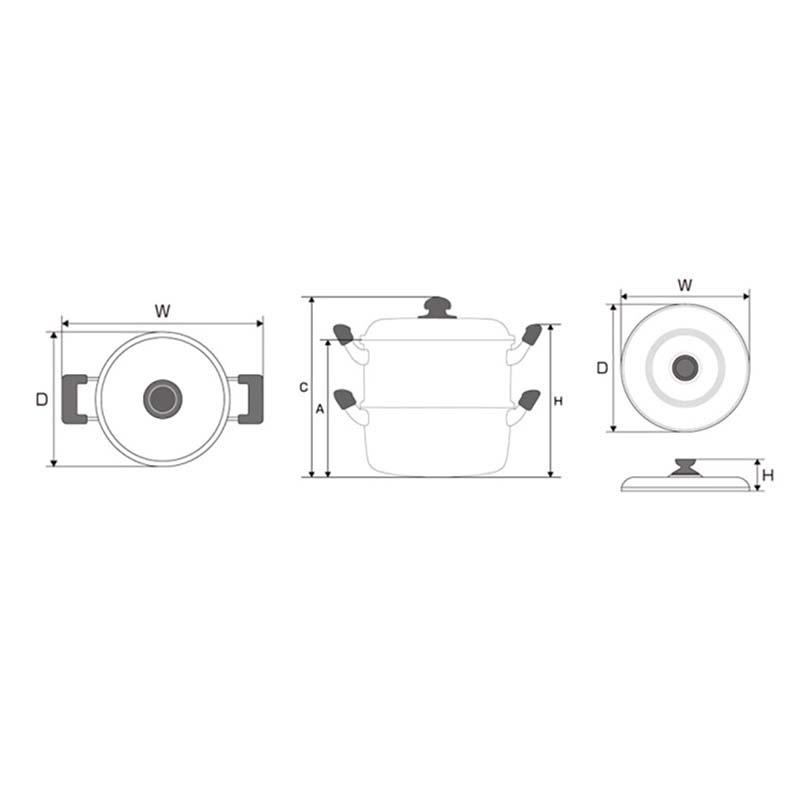 せいろ DX長生セイロ セット 一重 28cm 竹スノコ付 ガス火用 北陸アルミニウム 蒸し器 キッチンウェア 調理器具 金TD |  | 01
