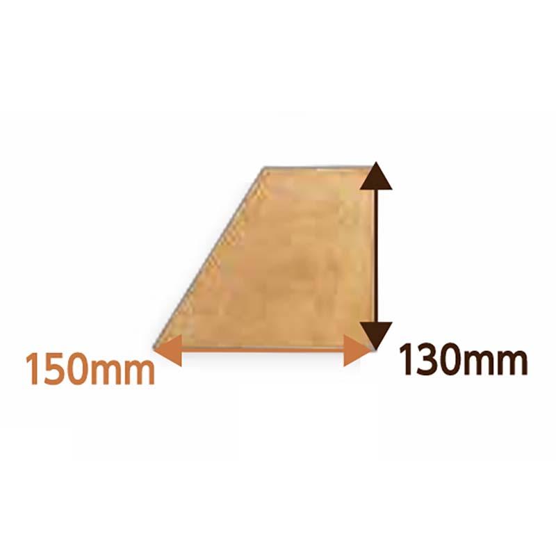 タイル ヘキサゴンジョイントタイルテラコッタ 台形ハーフ HT-4HR 15×13cm 20枚 マツモト ジョイントタイル 庭 ベランダ ガーデン カ園 代引不可 |  | 01