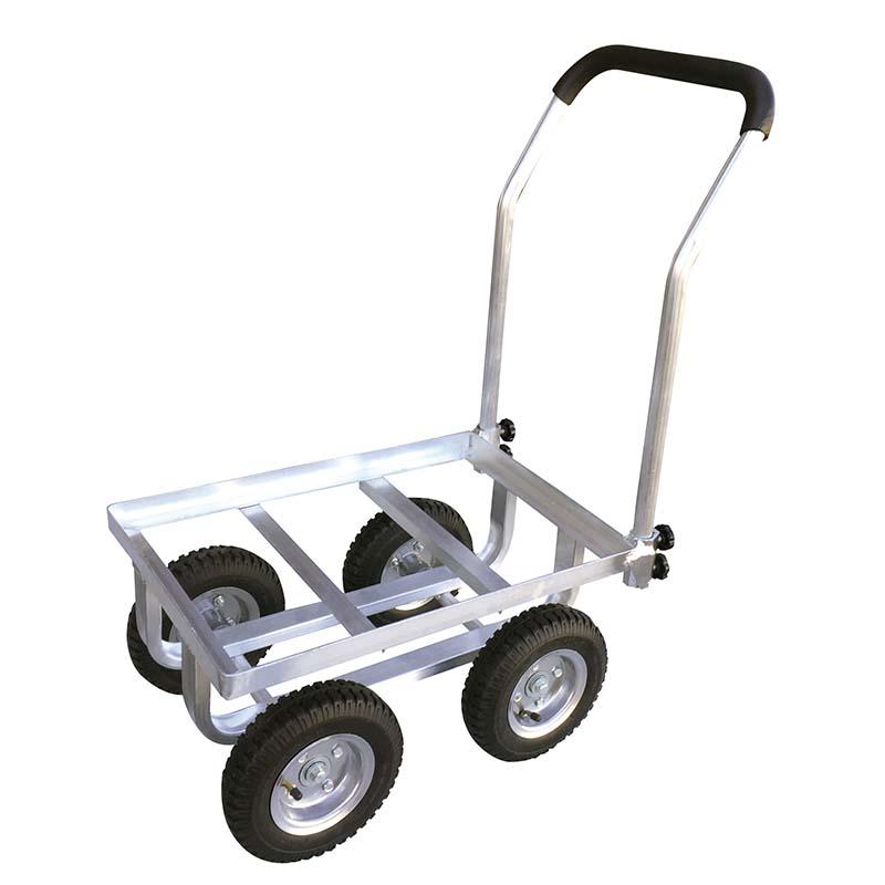 台車 アルミカート コンテナ1個用 8インチタイヤ付 TC4510ALII マツモト 運搬機器 運搬 カート リアカー 農業 園芸 カ園 個人宅配送不可 代引不可 | 