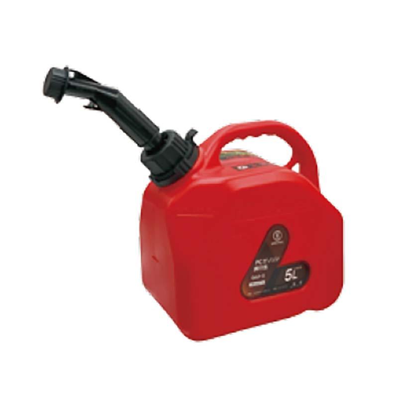 PCガソリン携行缶 ノズル付 5L GAP-5 16個 マツモト 携行缶 アウトドア 農業機械 給油 カ園 個人宅配送不可 代引不可 | 