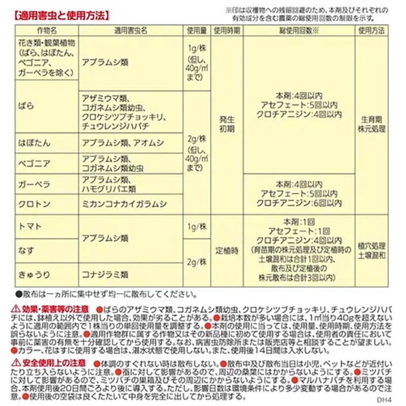 殺虫剤 オルトランDX粒剤 200g 60本 農薬 KINCHO園芸 殺虫 粒剤 害虫対策 防除 園芸 ガーデニング カ園 個人宅配送不可 代引不可 |  | 06