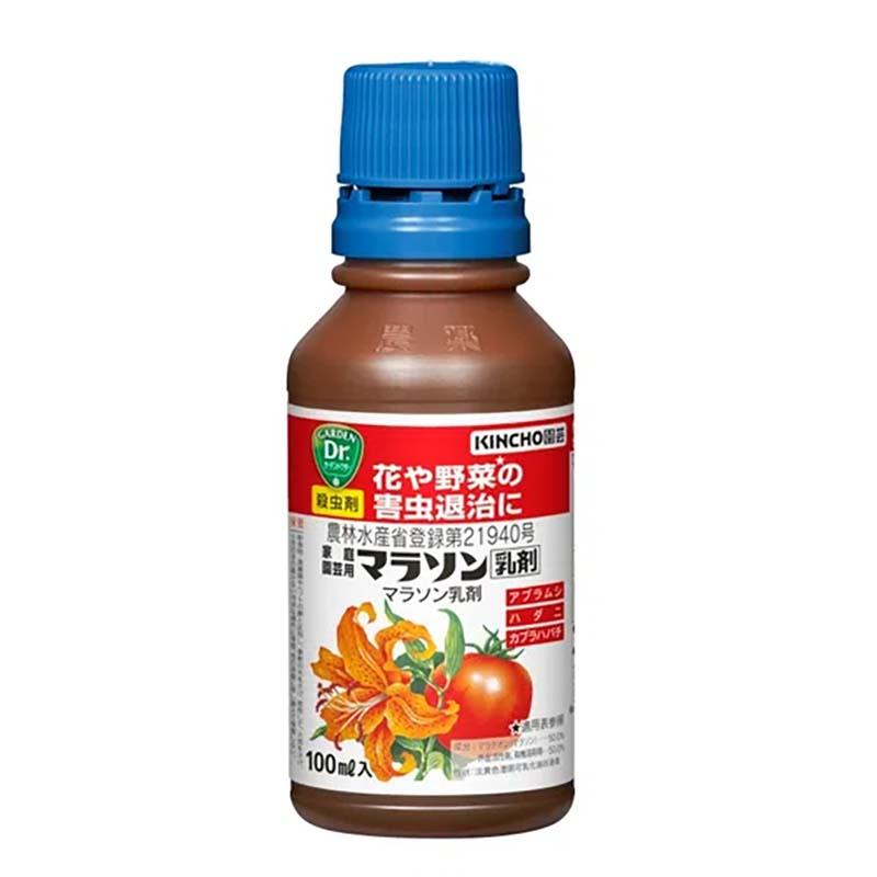 殺虫剤 家庭園芸用 マラソン乳剤 100ml 60本 農薬 KINCHO園芸 殺虫 乳剤 害虫対策 防除 園芸 ガーデニング カ園 個人宅配送不可 代引不可 | 