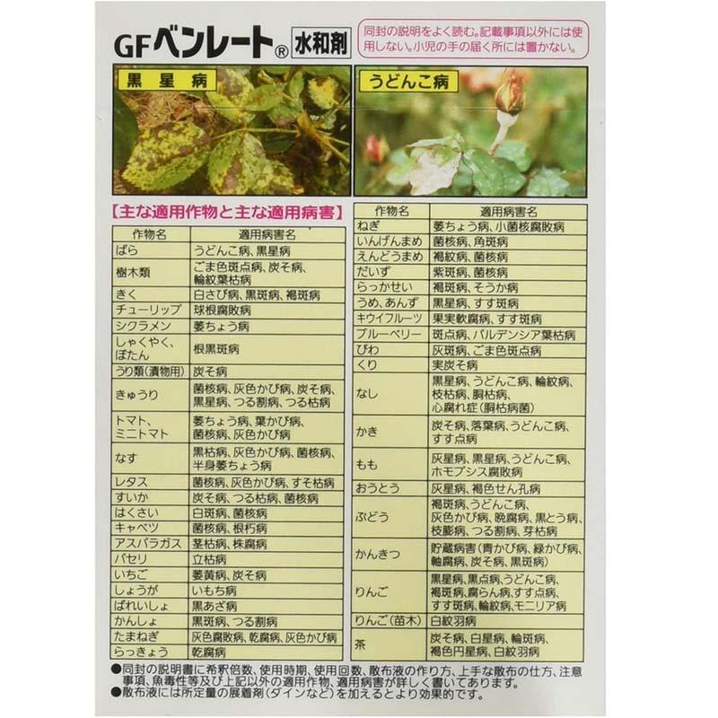 殺菌剤 GFベンレート水和剤 マイローズ 2g×6袋 60セット 農薬 KINCHO園芸 ばら 防除 園芸 家庭菜園 ガーデニング カ園 個人宅配送不可 代引不可 |  | 01