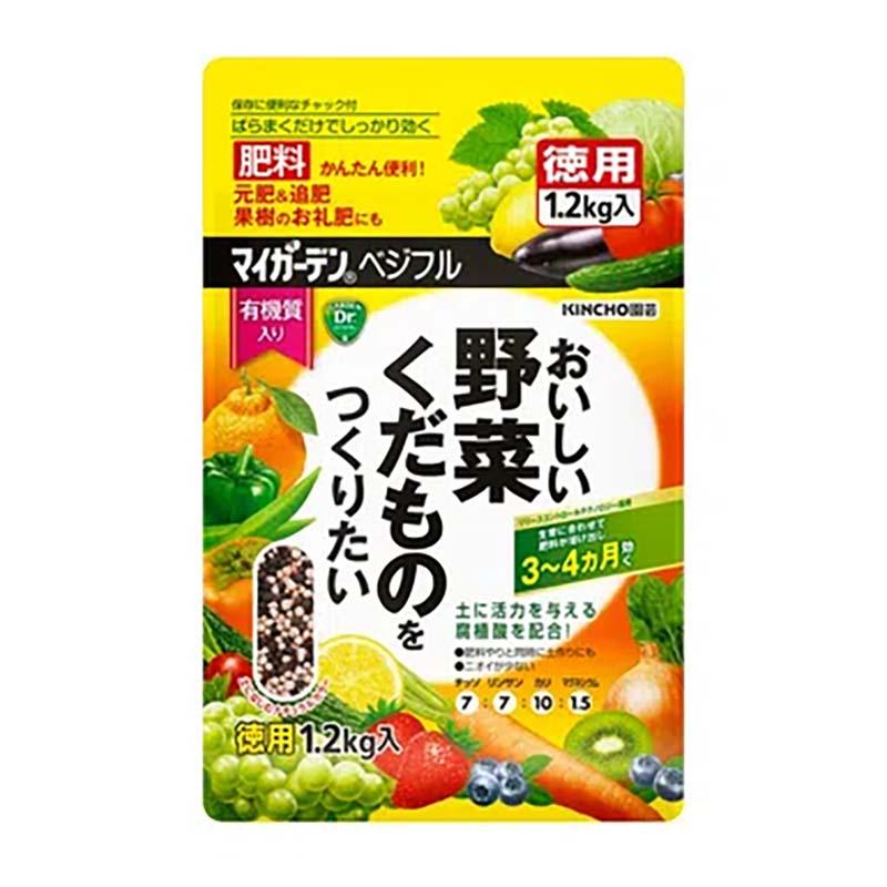肥料 マイガーデン ベジフル 1.2kg 12個 KINCHO園芸 元肥 追肥 農業 園芸 ガーデニング カ園 個人宅配送不可 代引不可 | 