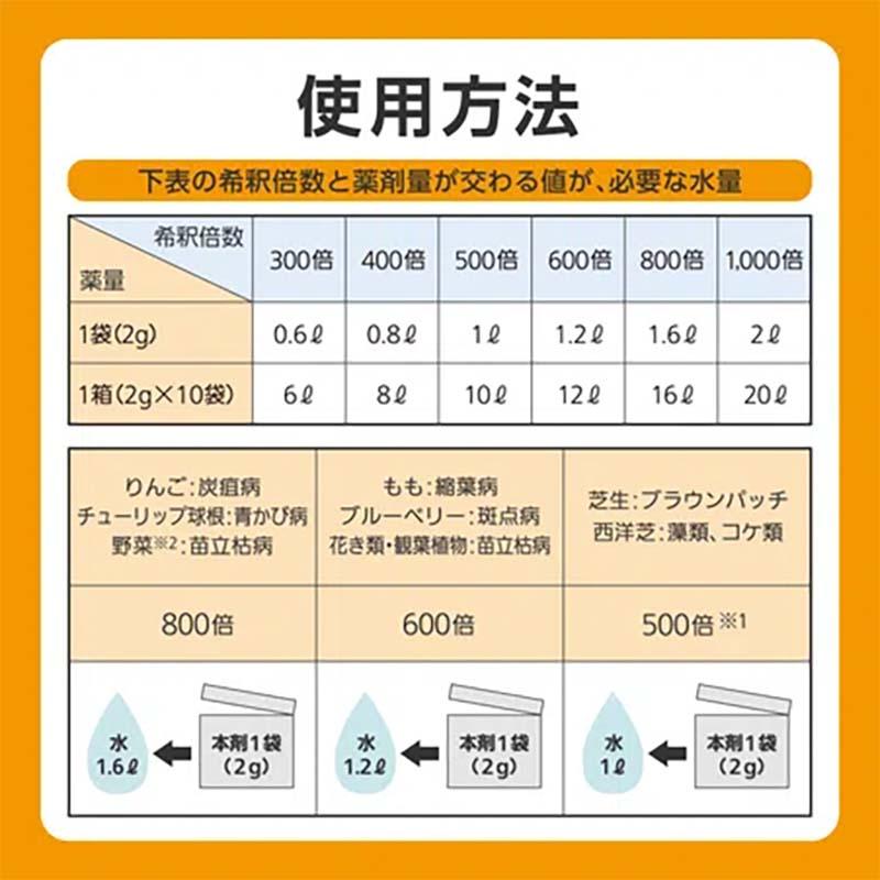 殺菌剤 サンケイオーソサイド水和剤80 2g×10袋 60セット KINCHO園芸 保護殺菌剤 消毒 農業 園芸 ガーデニング カ園 個人宅配送不可 代引不可 |  | 04