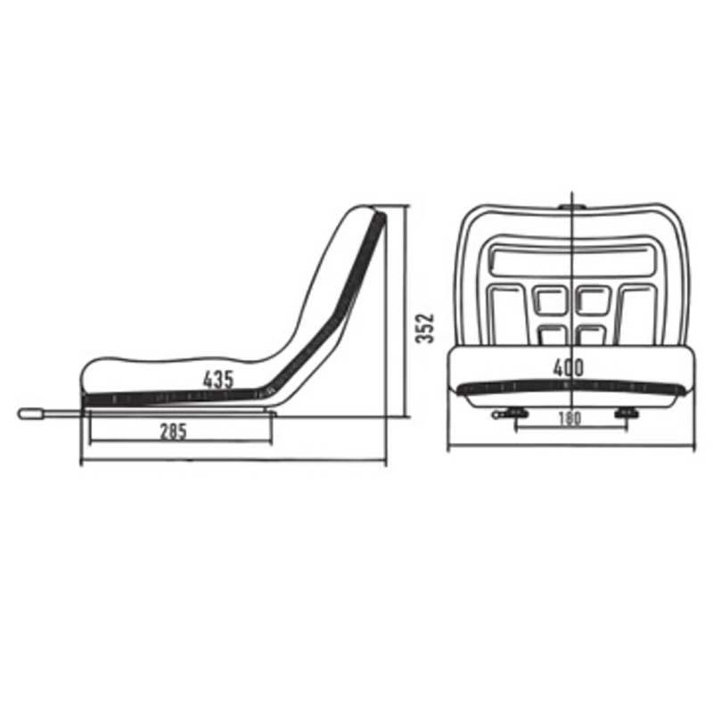 オペレーターシート SN1-1 スライドレール付 424-00-0000-1 マクシス Maxis 農業機械用 オK 個人宅配送不可 代引不可 |  | 01