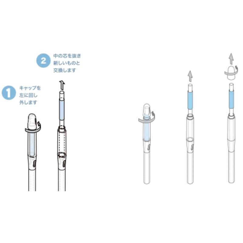 交換用中芯 SUStee サスティー リフィル Mサイズ 2本入 12パック C-0025 キャビノチェ 植物用水分計 水やりチェッカー 土壌 計測 カ園 代引不可 |  | 02