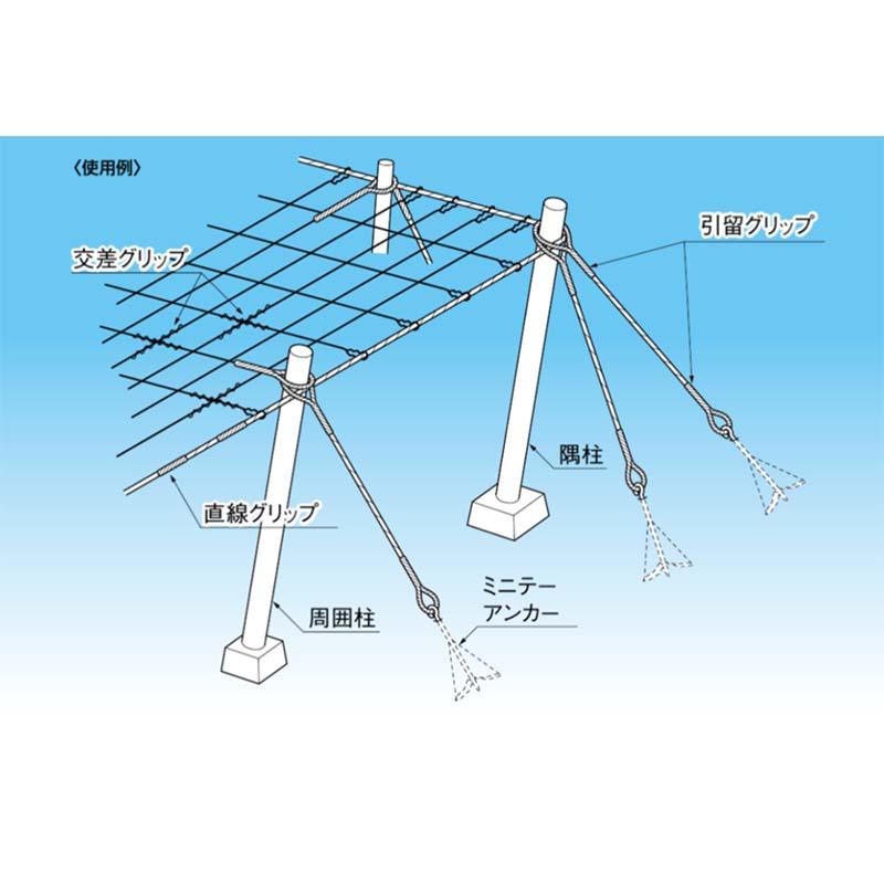 果樹園用F型巻付グリップ 引留グリップ F-150 100本 東神電気 果樹園グリップ 引留用 工具不要 簡単 果樹園 農業 アM 代引不可 |  | 02