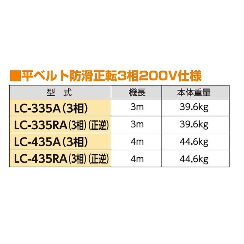 受注生産 軽コン 防滑ベルト 長さ4m LC-435A 3相 啓文社 軽量 コンベア コンベヤ 搬送 運搬 オK 個人宅配送不可 代引不可 |  | 02