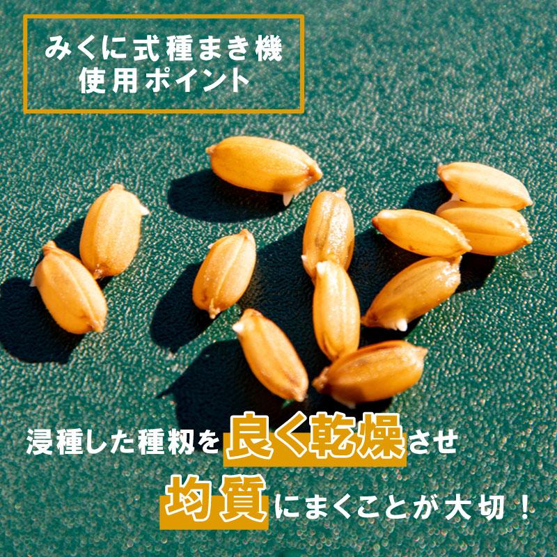 5個 みくに式 種まき機 改良型 播種機 ガードレール付 三国式 水稲