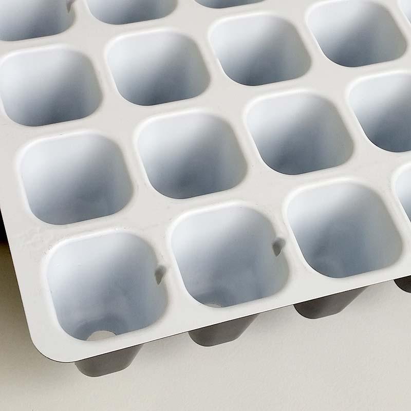 100枚入 プラグトレイ 白黒 128穴 8×16列 30×59cm 128(W) プラグトレー