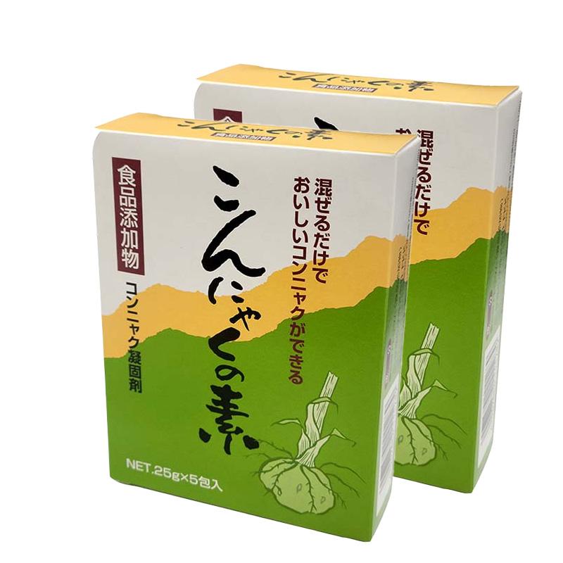 2箱 こんにゃくの素 25g 5袋入 2箱 コンニャク 手作り 蒟蒻 扶桑化学 ネコポス メール便 DZ（Yahoo!・プラスワイズ業者用専門店）