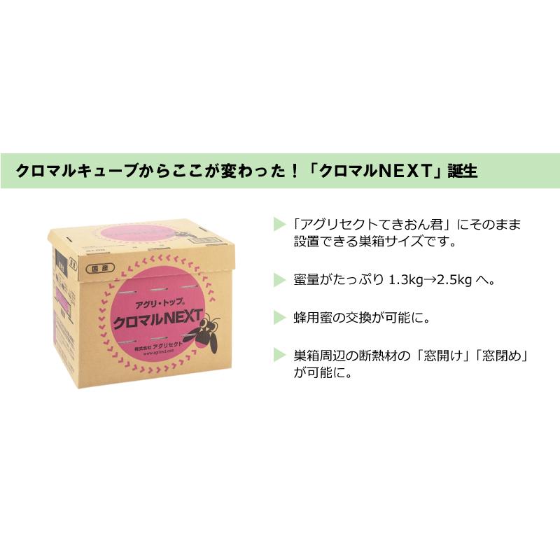 2箱 アグリ・トップ クロマルNEXT クロマルハナバチ 受粉用蜂 ハチ