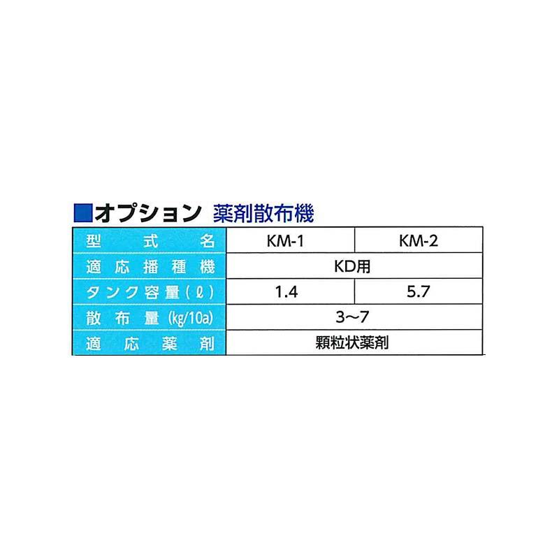 オプション品 薬剤散布装置 KM-2 真空播種機 (トラクター用) シード