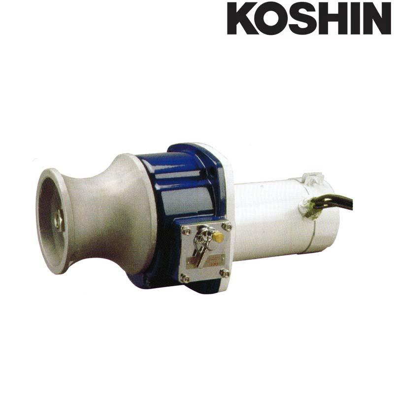 船舶用ウインチ イカール REL-2512 250W 横型 DC-12V 重量15kg 工進 